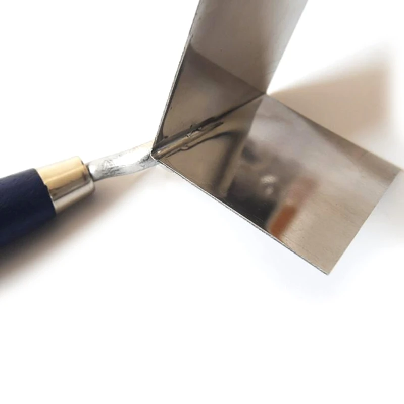 Plastering trowel drywall finishing tool inner and outer corner eraser 90 degree right angle stainless steel trowel knife
