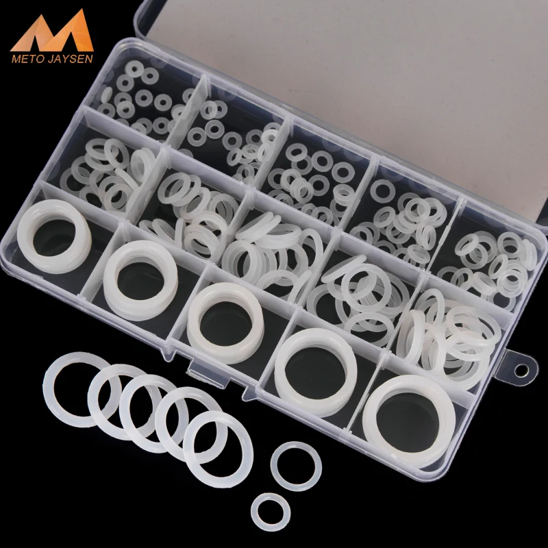 150PCS/box   Sealing O Rings White Silicone Replacements OD 6mm-30mm CS 1.5mm 1.9mm 2.4mm 3.1mm Gasket Replacements od 12mm x cs 2mm silicone oring o ring o rings rubber gasket