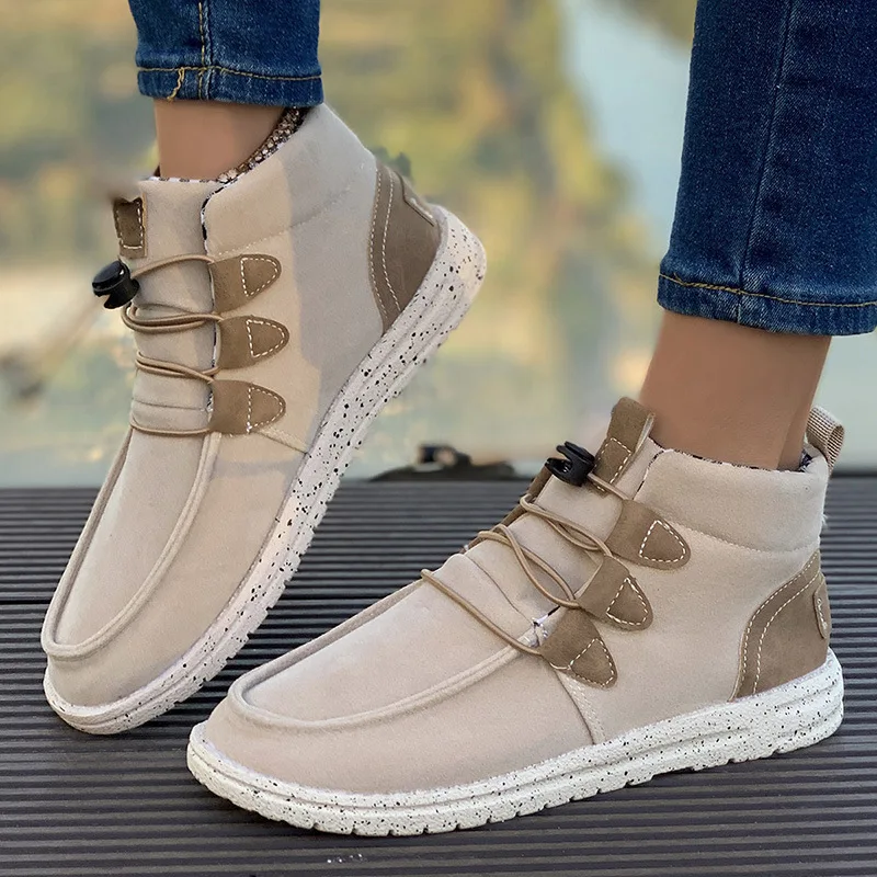 SHLIANG Cizme de iarnă din piele naturală, pantofi cu gleznă, cizme vintage scurte, blană, pantofi desculți pentru femei, SB183_voghion.com