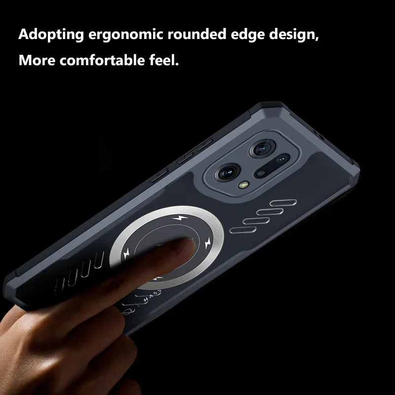 Enhanced Heat Dissipation Transparent Phone Case - Full Cover, Anti-Drop, Wireless Charging Compatible