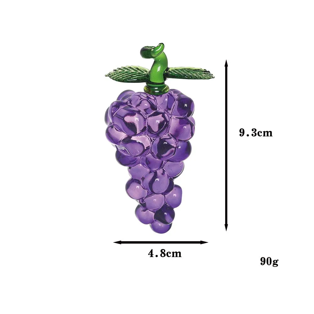 KRISININE Glas Fruit Decor Kristal Ananas Beeldje Collectibles Handgeblazen Glas Fruit Ananas Decoratie voor Thuis Keuken Kantoor voor Vrouwen