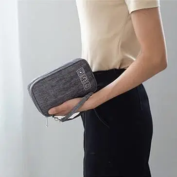 Cable Storage Bag Electronic Organizer Digital Charger Wires USB Power Pouch Travel Accessories
