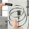 Wall Mounted Spiral Rack Organizer Hair Straightener Dryer Holder Storage Rack For Bathroom Organizer Storage Box Shelf 4