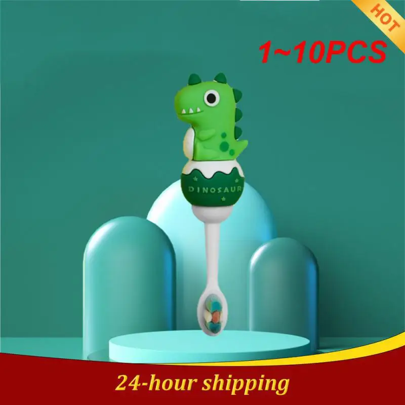 

Six Colors Dinosaur Toothbrush Not Hurt Teeth Baby Brush Tooth Guard Oral Care Baby Special Short Handle Toothbrush Cute