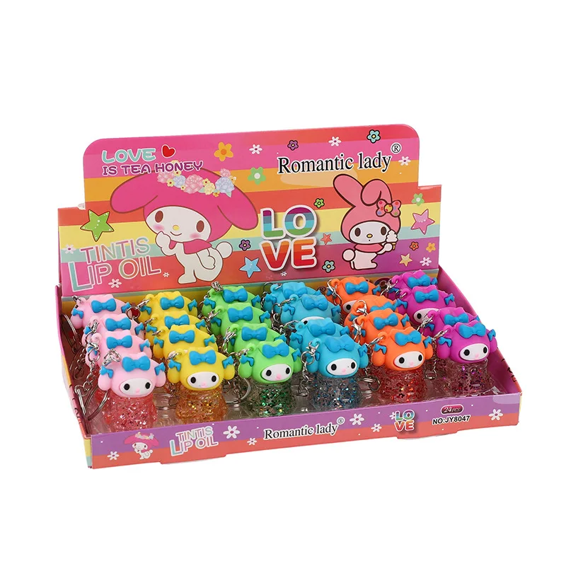 thumbnail image 1 of 24pcs Cute Cartoon Lip Oil Color Changing Vitamin E Moisturizing Long Lasting Lip Gloss Girls Women Lips Makeup Wholesale, 1 of 5