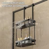 Hanging Toilet Shelf No Drilling Shower Caddy For Bathroom Door Shampoo Holder Bathroom Support Bathroom Accessories 3