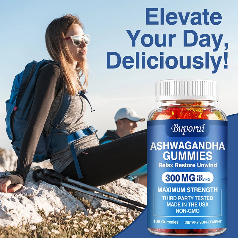 Ashwagandha Gummies Helps Relieve Stress Focus and Maintain Brain and Sleep Health ashwagandha supplement