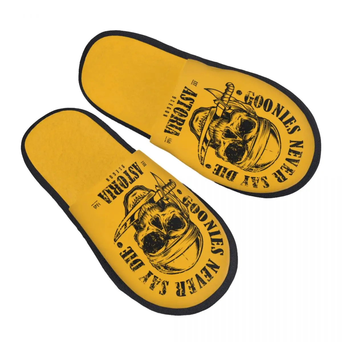 

Тапки женские из пены с эффектом памяти, мягкие теплые домашние тапочки с пиратским черепом