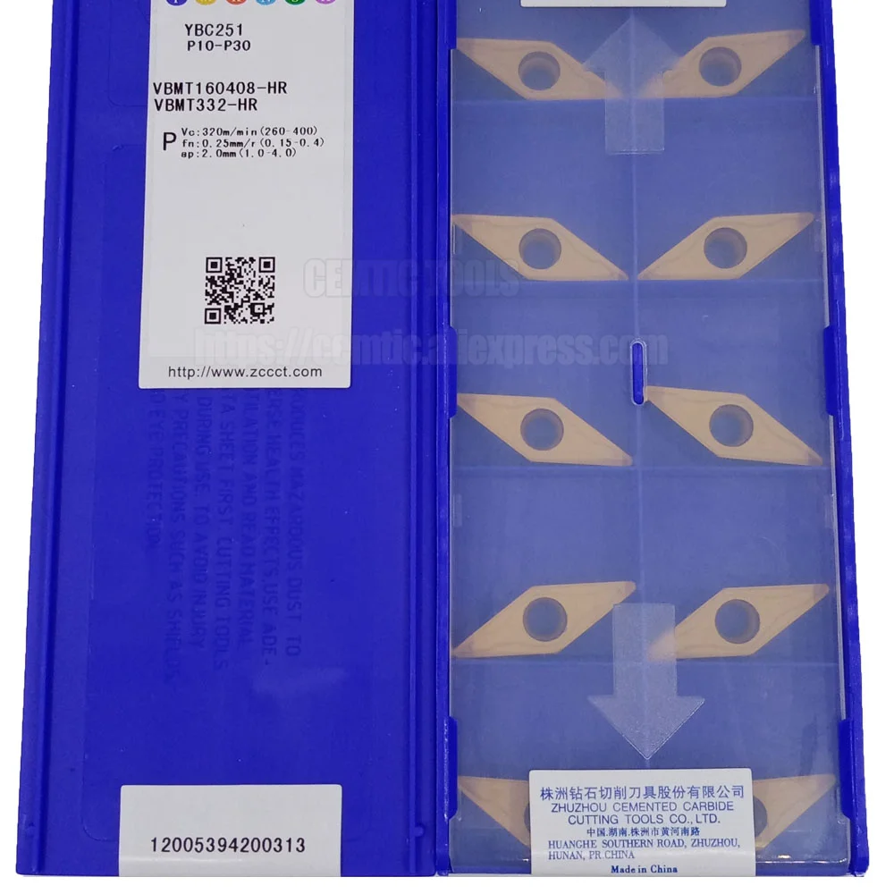 

ZCC YBC251 YBC252 YBD151 CNC Alloy Blade VBMT160408-HR VBMT