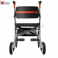 Déambulateur électrique multifonction léger et pliable, fauteuil roulant électrique avec siège pour personnes âgées 5