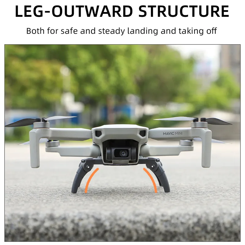 Shock-Absorption Spider Landing Gears for DJI Mavic Mini 2 / SE / MINI 1 Drone Foldable Extension Legs Protective St