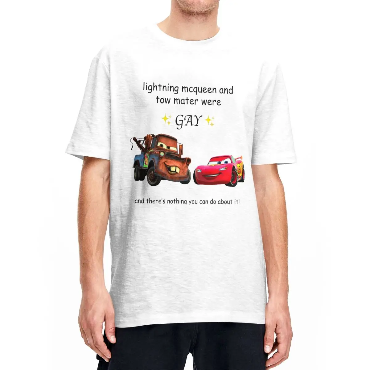 Auto Lightning Mcqueen Mater Uomo Donna Magliette Tee Shirt Manica Corta O Collo T-Shirt Cotone Nuovo Arrivo Top