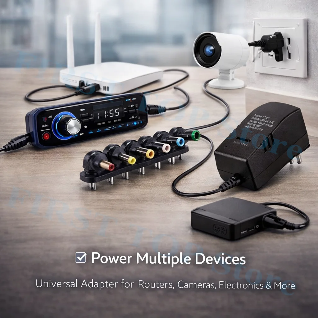 Universal Adjustable Voltage Power Supply Adapter - 30W 3A