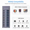 10 7 4 Port USB Hub 3.0 Aluminum A 3 0 Multi-hub Splitter Concentrator Multiple Extension Dock with Switch Adapter for PC Laptop 5