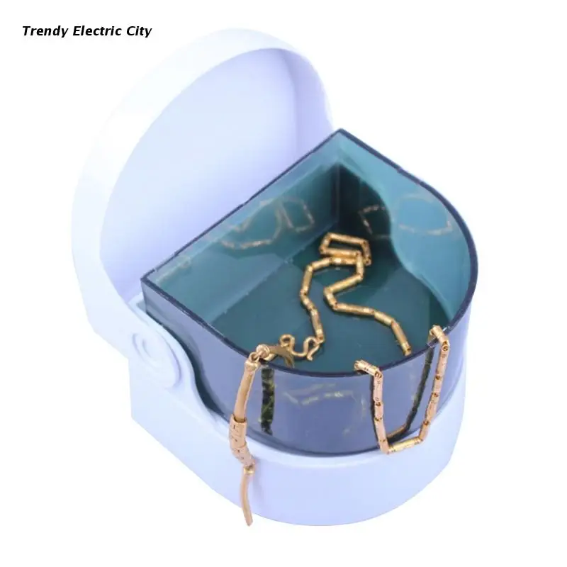 R9Cd Detergente Ad Ultrasuoni Portatile Per Uso Domestico Per Occhiali Gioielli Orologio Protesi Mini Detergente A Tutto Tondo Pulizia Rapida