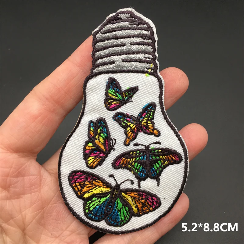 Toppe Ricamate 20 Pezzi Ricamo Farfalla Cucire Ferro Sulla Toppa - Foto 10