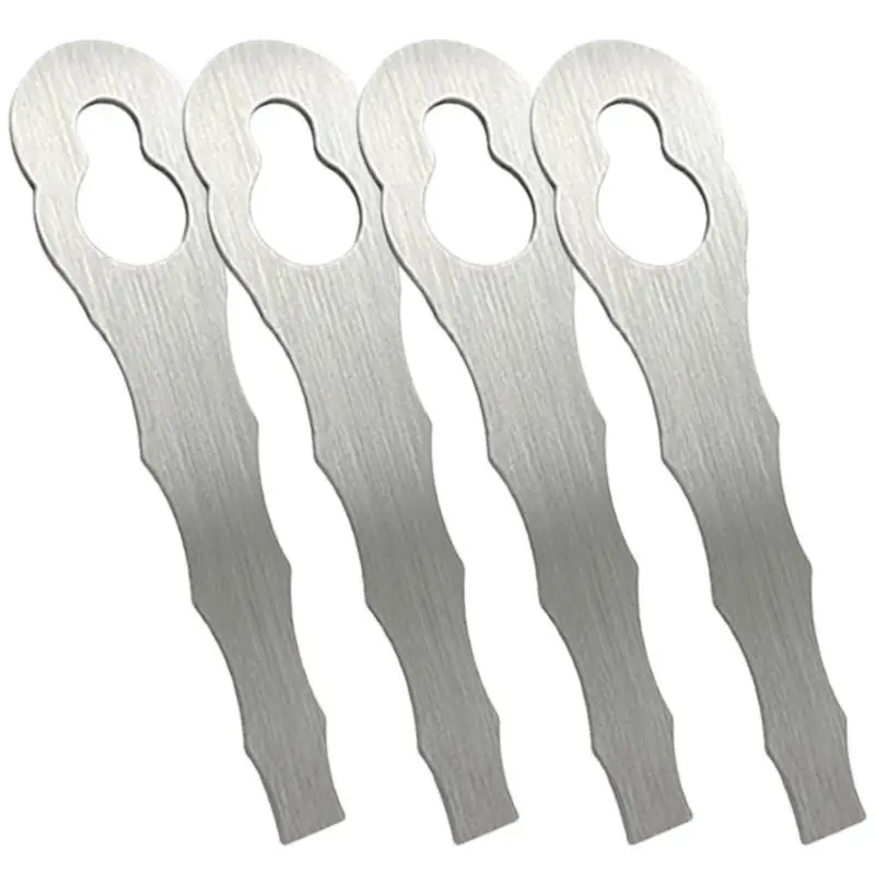 Lawn Mower Accessory 2/4Pcs Stainless Steel Replacement Blades Spare For PolyCut 2-2 Trimmer