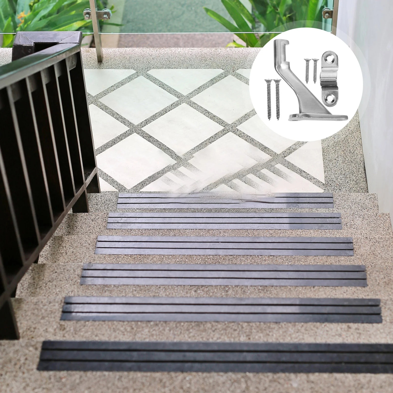 

Staircase Handrail Bracket Brackets Handrails Exterior for Stairs Railing Steps