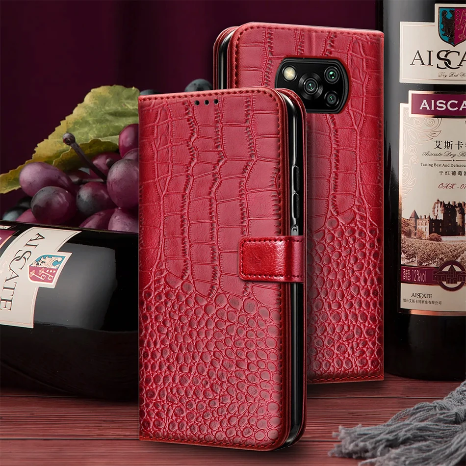 Premium Flip Leather Phone Case with Card Holder and Stand Feature