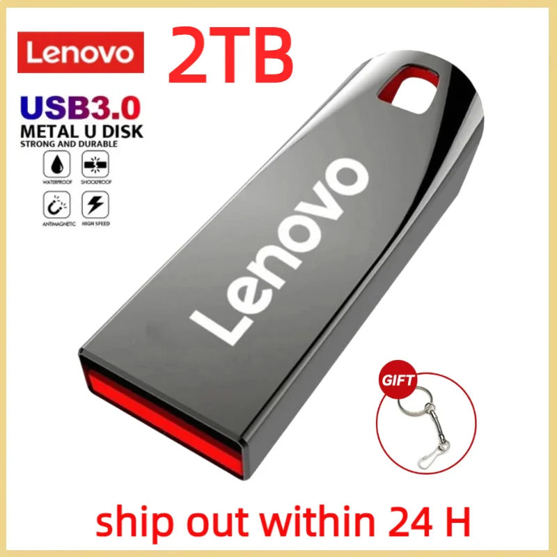 Lenovo 2Tb Pen Drive Mini Metal Usb Memory Stick 512Gb Usb Flash Card 128Gb Type-C Pendrive U Disk Usb Drive Memoria Usb Stick