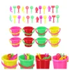 8 Sets Beach Bucket Outdoor Play Toys Kids Sand Digging Plastic Child Playing 1