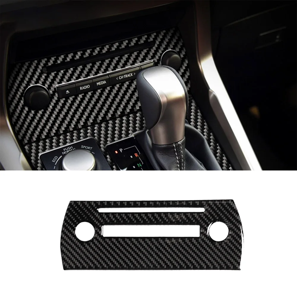 

Carbon Fiber Car CD Panel Frame Decor Sticker Decal Cover Trim for Lexus NX 200 200T 300H 2014-2019 Car Interior Accessories