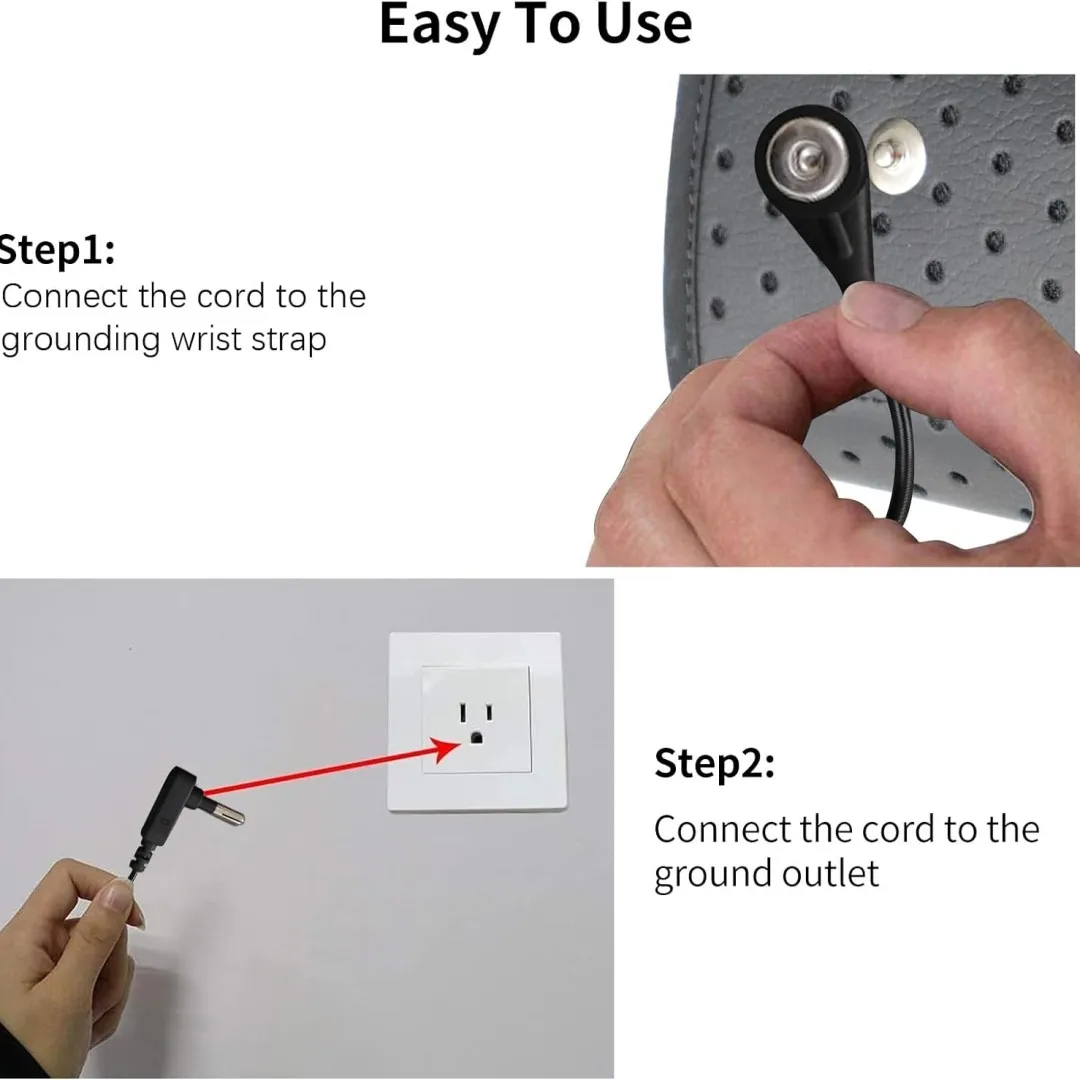 Grounding Strap, Grounding Wristband Protection for Men and Women, Grounding therapy wrist support brace, Grounding Conductive 6