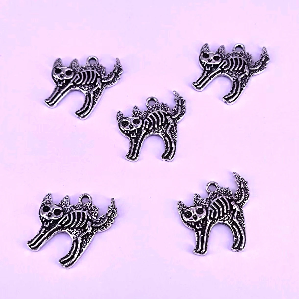 

5 шт. креативный модный мультяшный злый Кот Скелет подарок для женщин и мужчин аксессуары «сделай сам»