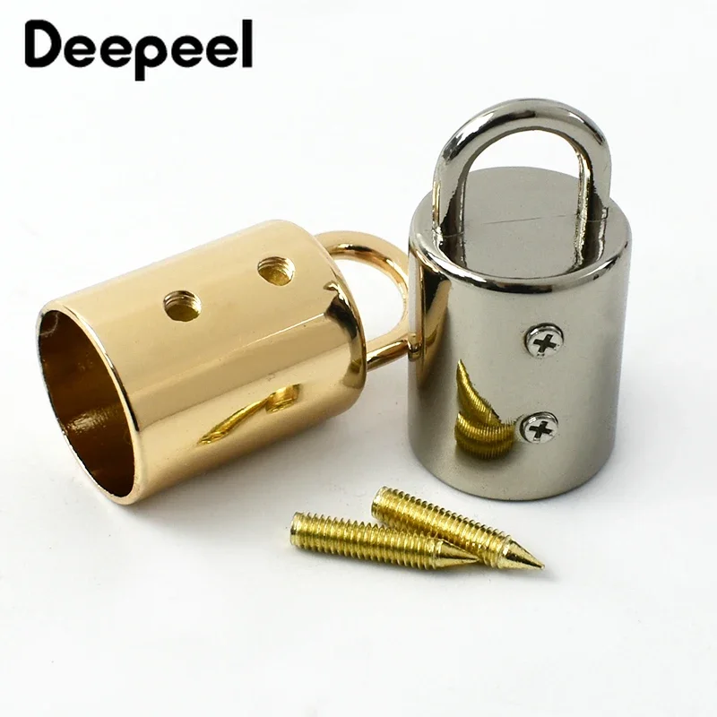 5/10/20Pcs 14mm bag metal buckles handbag strap tassel cap clasp hook connector hanger rope cord lock DIY hardware accessories