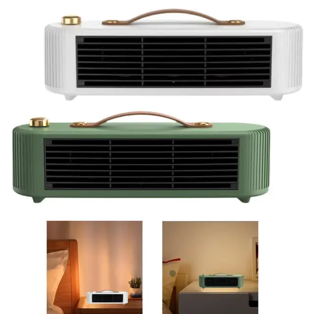 Indoor Small Electric Space Heater EU Adapter Overheat Protection Compact Space Heater for Living Room Multipurpose Lightweight 4