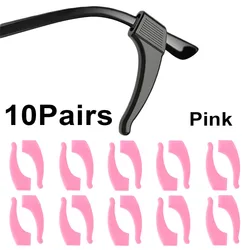 Silicone Anti-Slip Eyewear Ear Grip Hooks - 20 Pack (Style A-pink)