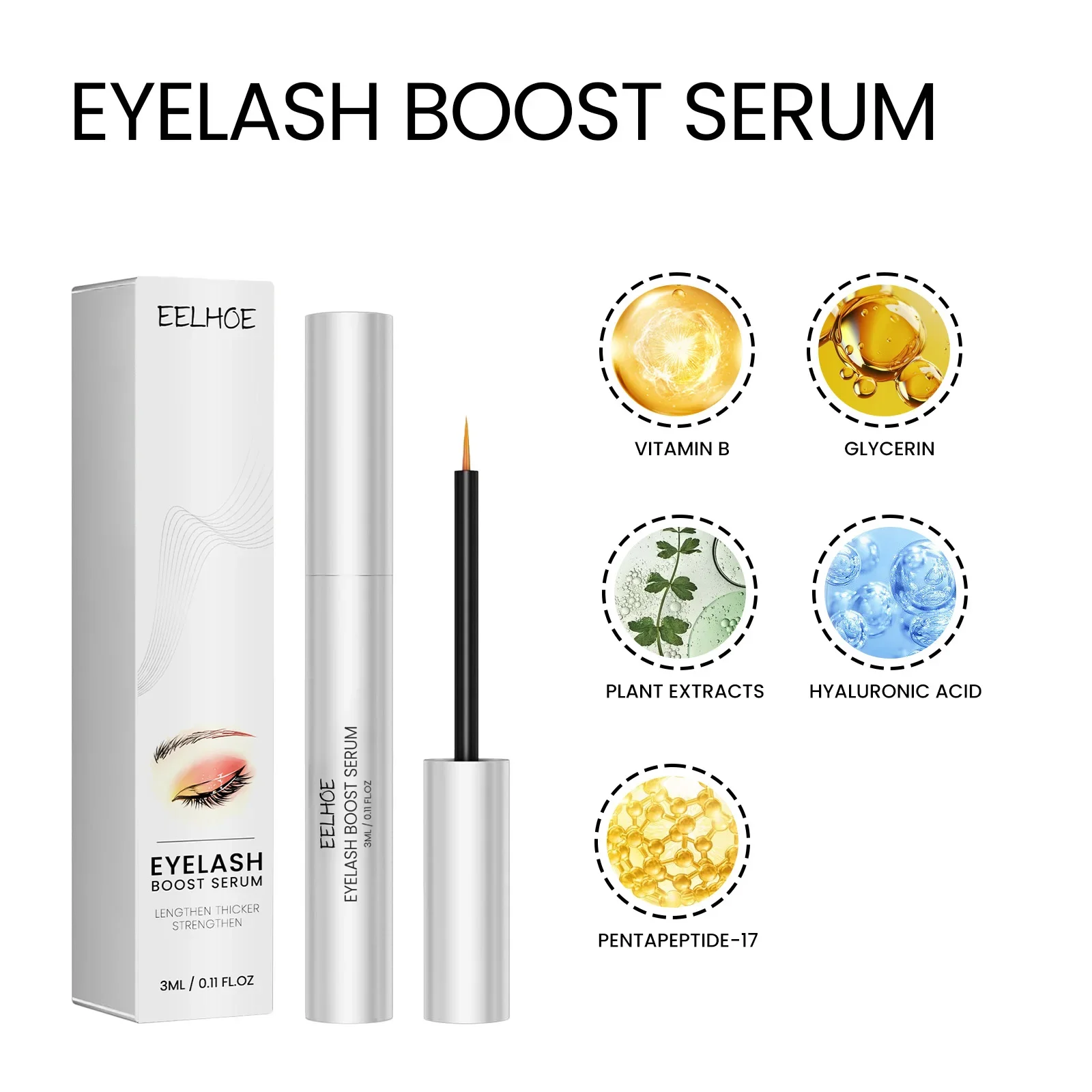 Moisturizing Eyelash Growth Mascara and Serum