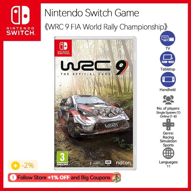 Nintendo Switch Game Wrc 9 The Official Game Genre Racing Simulation Sports Support Languages 14.6 Gb Tv Tabletop Handheld - Game Deals AliExpress