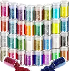 Holographic Reflective Body Glitter for Festival Makeup & Spa - 32 Colors (32sexishan)