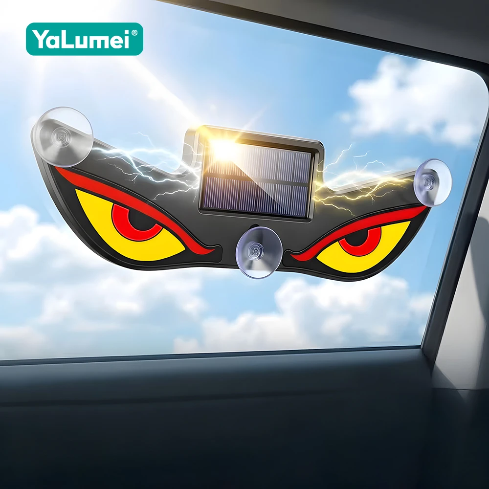 Solar-Powered Devil Eye Warning Light for Vehicles - No Wiring Required