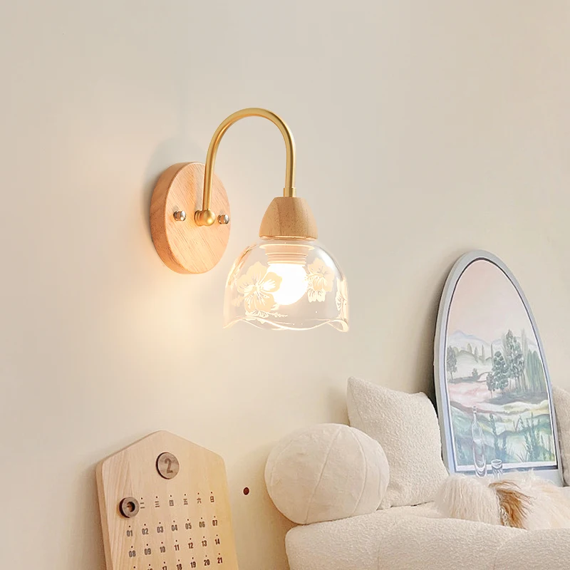 Modern minimalist wall lamp Nordic creative background light engineering decoration restaurant living room long pole wall lamps