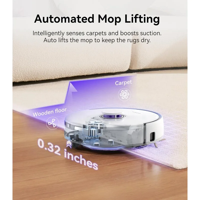 NARWAL Freo X Plus Robot Vacuum and Mop, 7-Week Dust Storage, Zero Tangles, 7800Pa Suction, Mopping,Tri-Laser Obstacle Avoidance