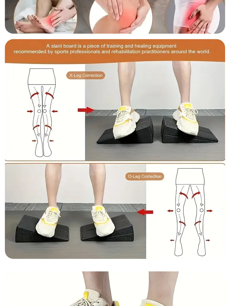 3 stücke Yoga Keil Stretch Slant Boards verstellbare Ziegel Squat Keil blöcke für Fitness-Fitness-Yoga-Zubehör – Detail 7