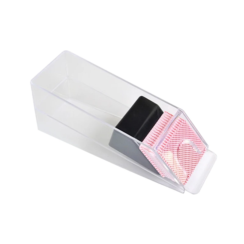 

Pokers Dealer Acrylic Blackjacks Dealing Shoe for Gambling Games&Family Game