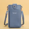 Soft Women Bags Leather Wallets Touch Screen Cell Phone Purse Crossbody Shoulder Strap Handbag For Female Cheap Card Package 5