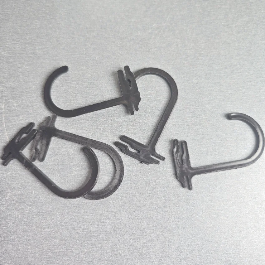 400pcs 플라스틱 양말 패키지 디스플레이 와이드 후크 행거 양말 페그 선반에 의류 액세서리 걸기 28x52mm