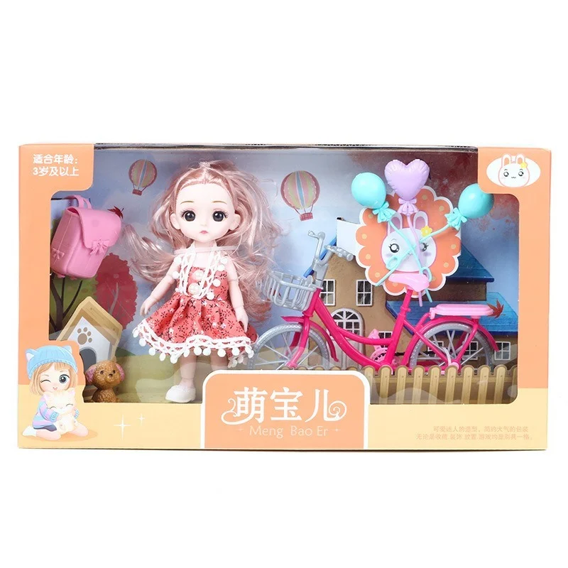 BJD Children's Play House 16cm Dress Up Doll Princess Gift Box Set Gift  Girl Toy Dolls - AliExpress