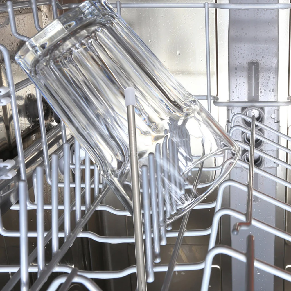 6 Pcs Stainless Steel Dishwasher Drain Rack Bottle Holder Insert Sticks For Holders Drainer Racks Kitchen Storage Home Garden 4