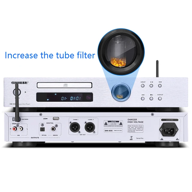 Reproductor de CD de nivel HIFI, reproductor de DVD/CD HD con fiebre,  reproductor de Audio sin pérdidas, interfaz Coaxial de fibra óptica con  Control remoto - AliExpress