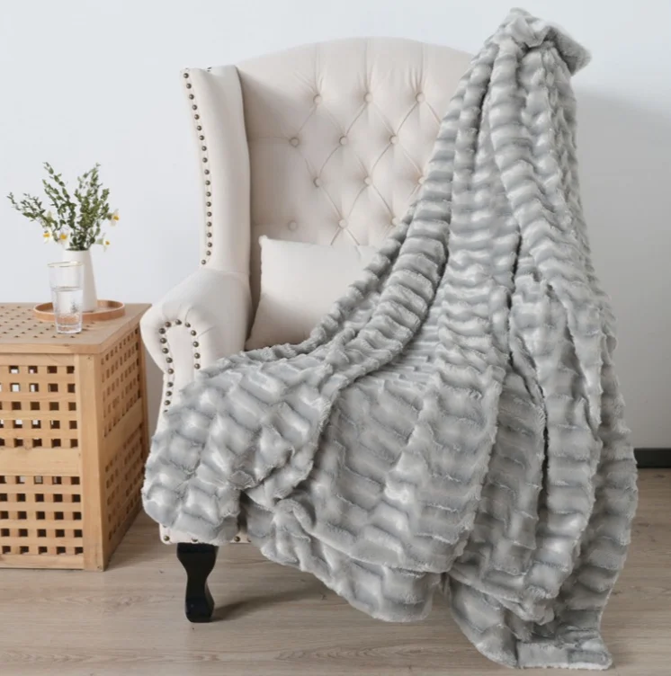 Tie Dye Blanket Thick Double Layer Lamb Wool Brushed Pv Plush_voghion.com