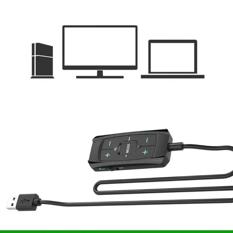U55C USB 청각 사운드 카드 어댑터 7.1 게임용 헤드셋 마이크용 서라운드..