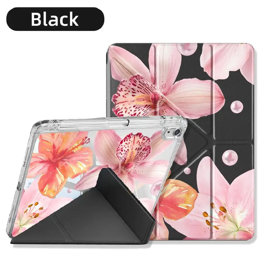 Y-Fold Pink Lily Tablet Holder Cover
