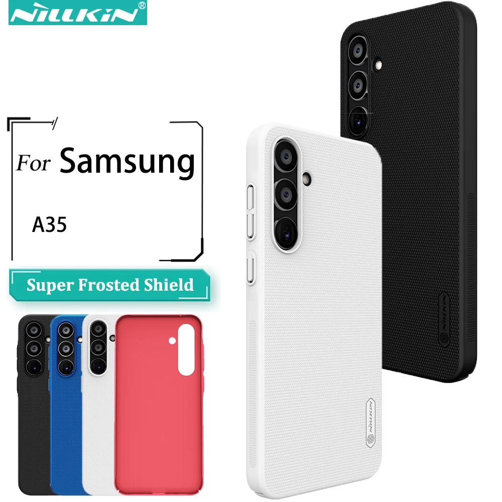 

Чехол NILLKIN для Samsung Galaxy A35 5G, матовый чехол из поликарбоната, жесткая тонкая задняя крышка для Samsung Galaxy A35, чехлы