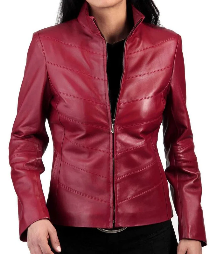 цена 100% Real Sheepskin Women Leather Jacket Biker Leather Coat Genuine Leather Outwear