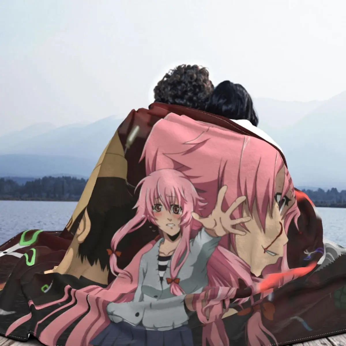 Mirai nikki anime flanela lance cobertores futuro diário yuno gasai  cobertor para cama viagens cama quente joga - AliExpress